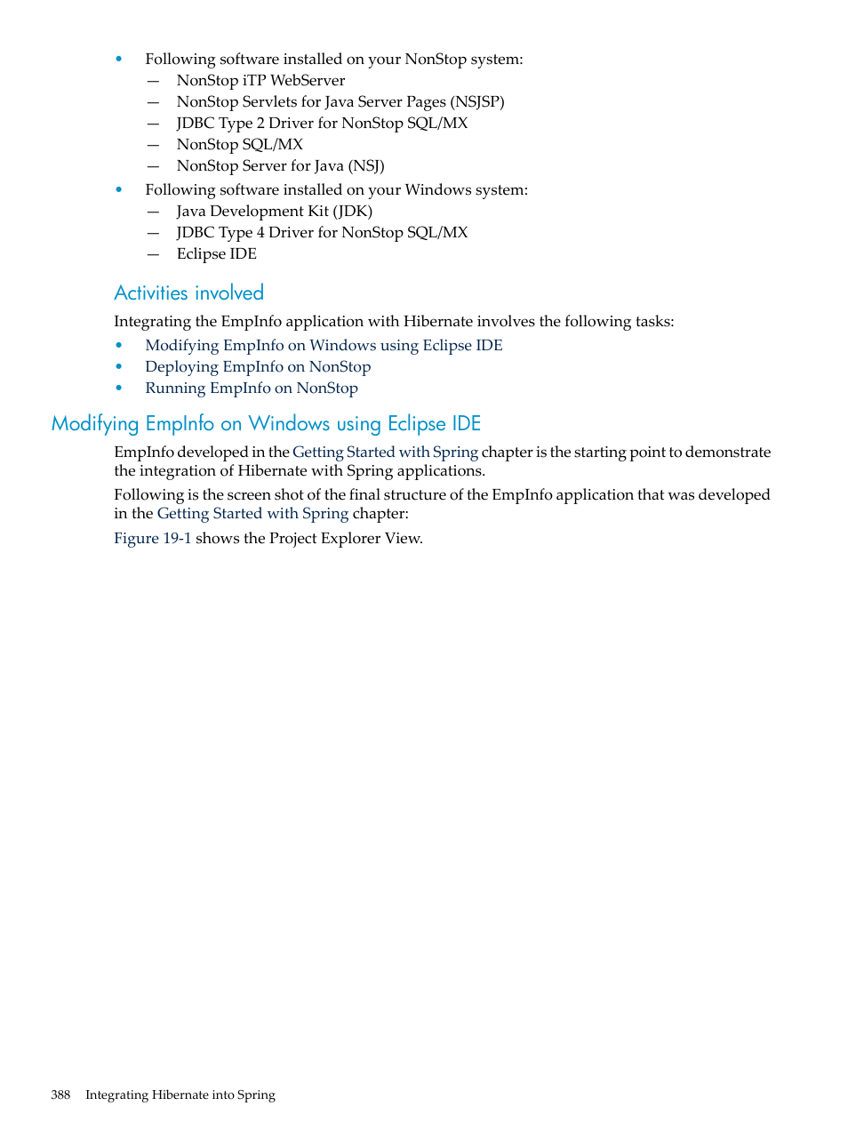 Modifying empinfo on windows using eclipse ide, Activities involved | HP Integrity NonStop H-Series User Manual | Page 388 / 492