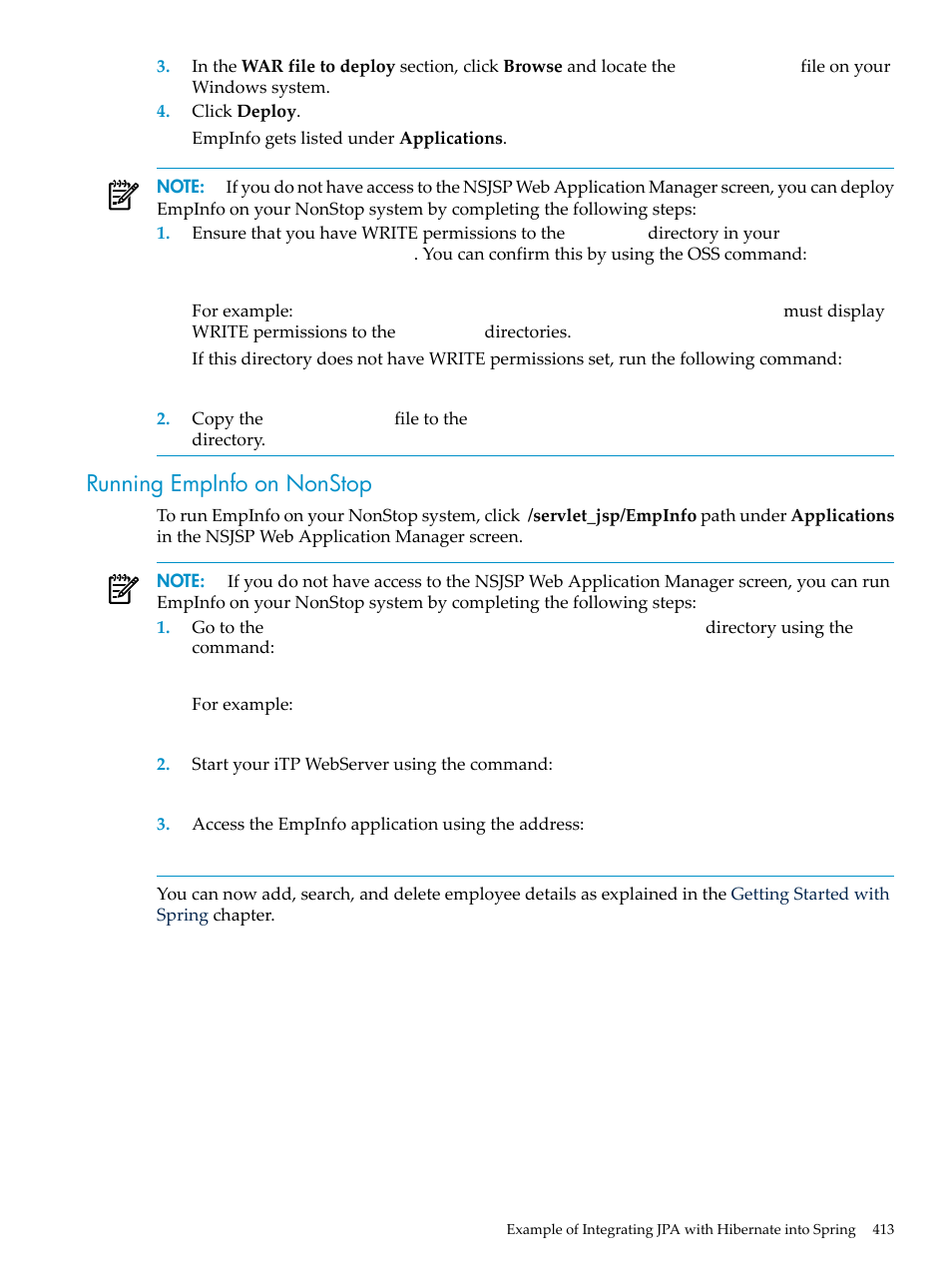 Running empinfo on nonstop | HP Integrity NonStop H-Series User Manual | Page 413 / 492