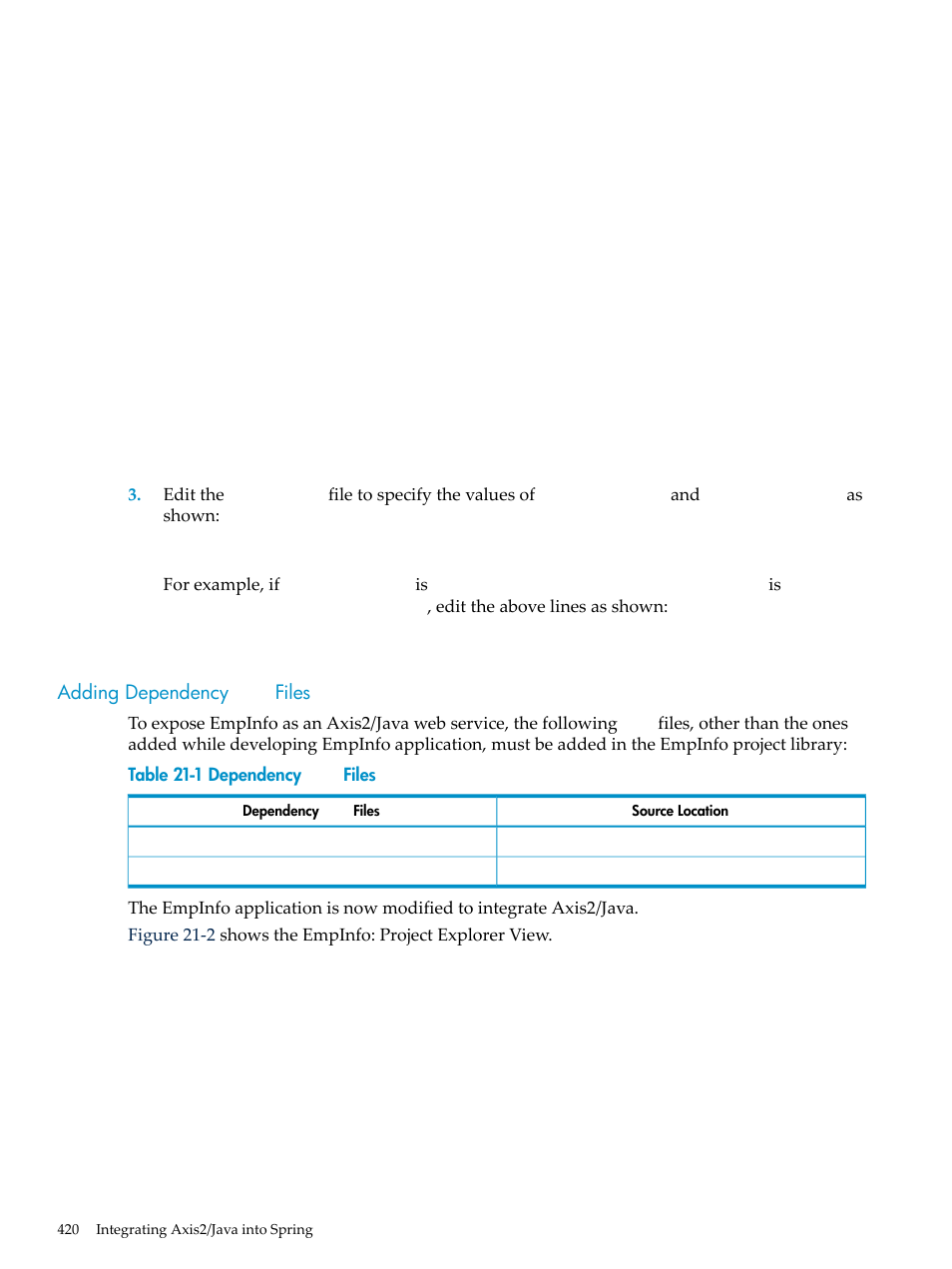Adding dependency jar files, Adding dependency, Files | HP Integrity NonStop H-Series User Manual | Page 420 / 492