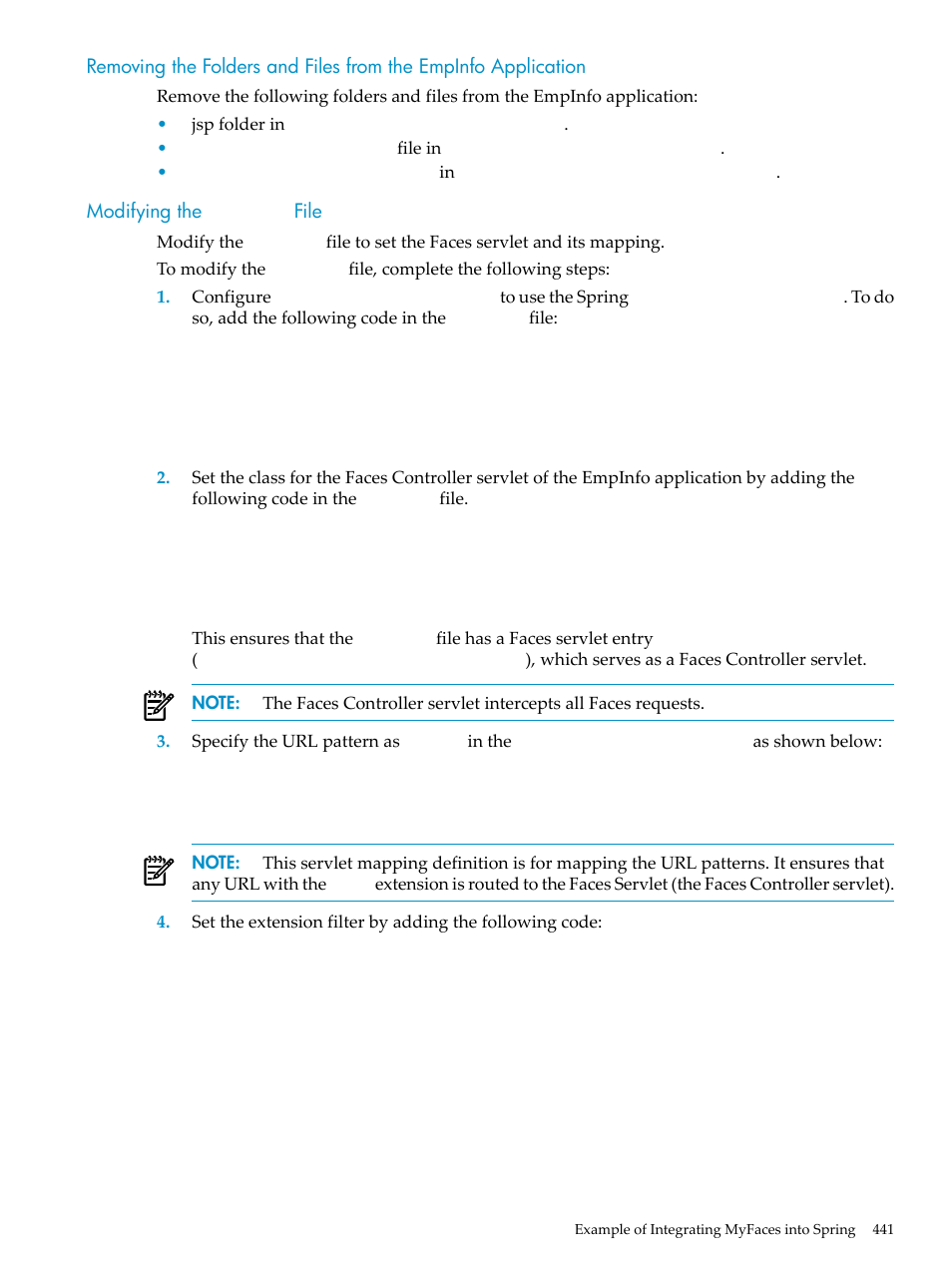 Modifying the web.xml file | HP Integrity NonStop H-Series User Manual | Page 441 / 492