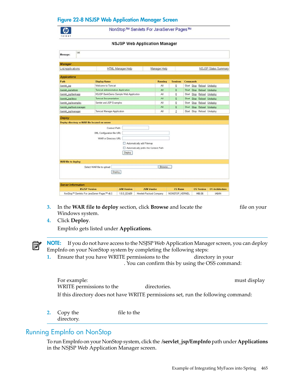 Running empinfo on nonstop | HP Integrity NonStop H-Series User Manual | Page 465 / 492