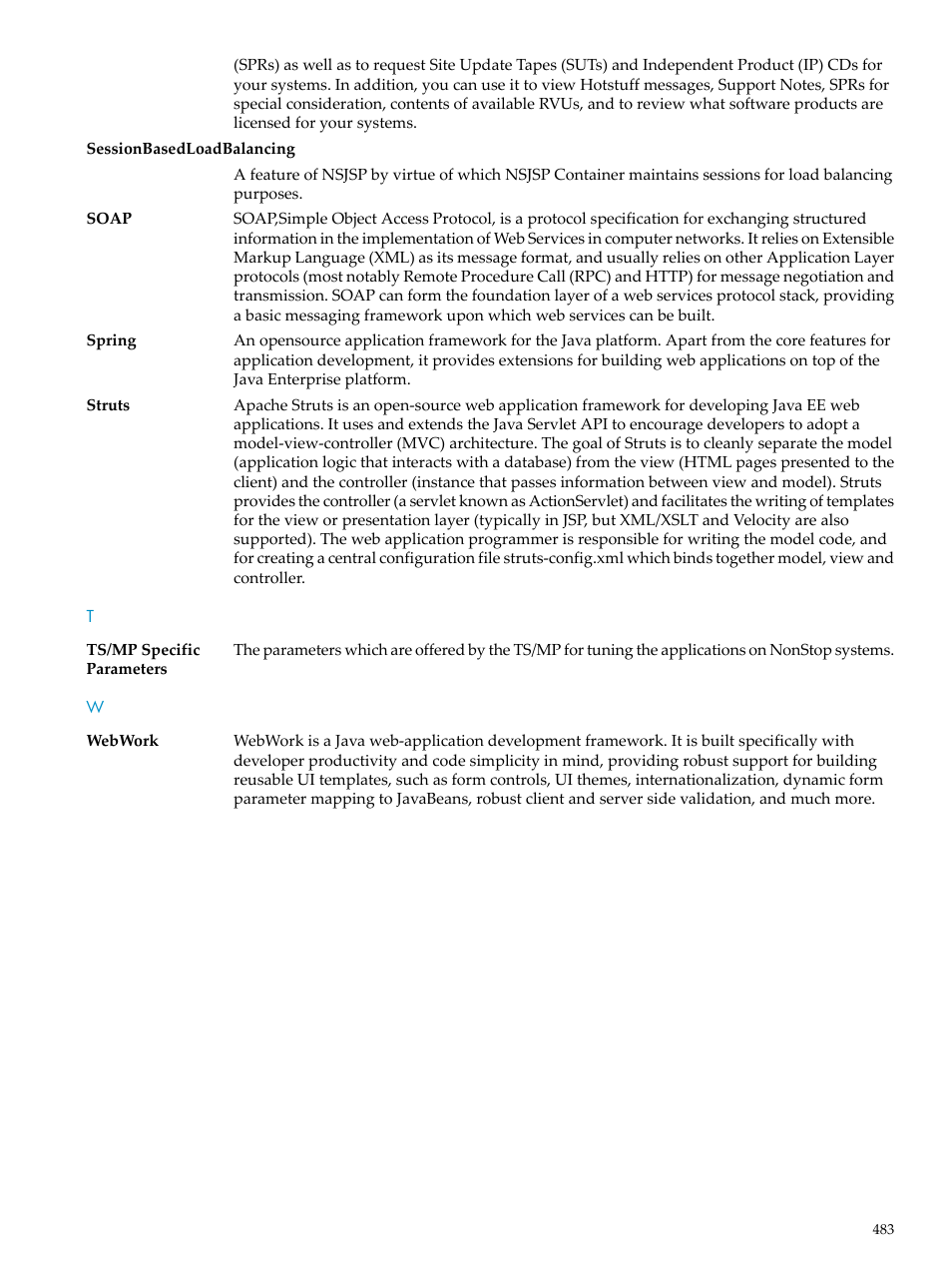 HP Integrity NonStop H-Series User Manual | Page 483 / 492