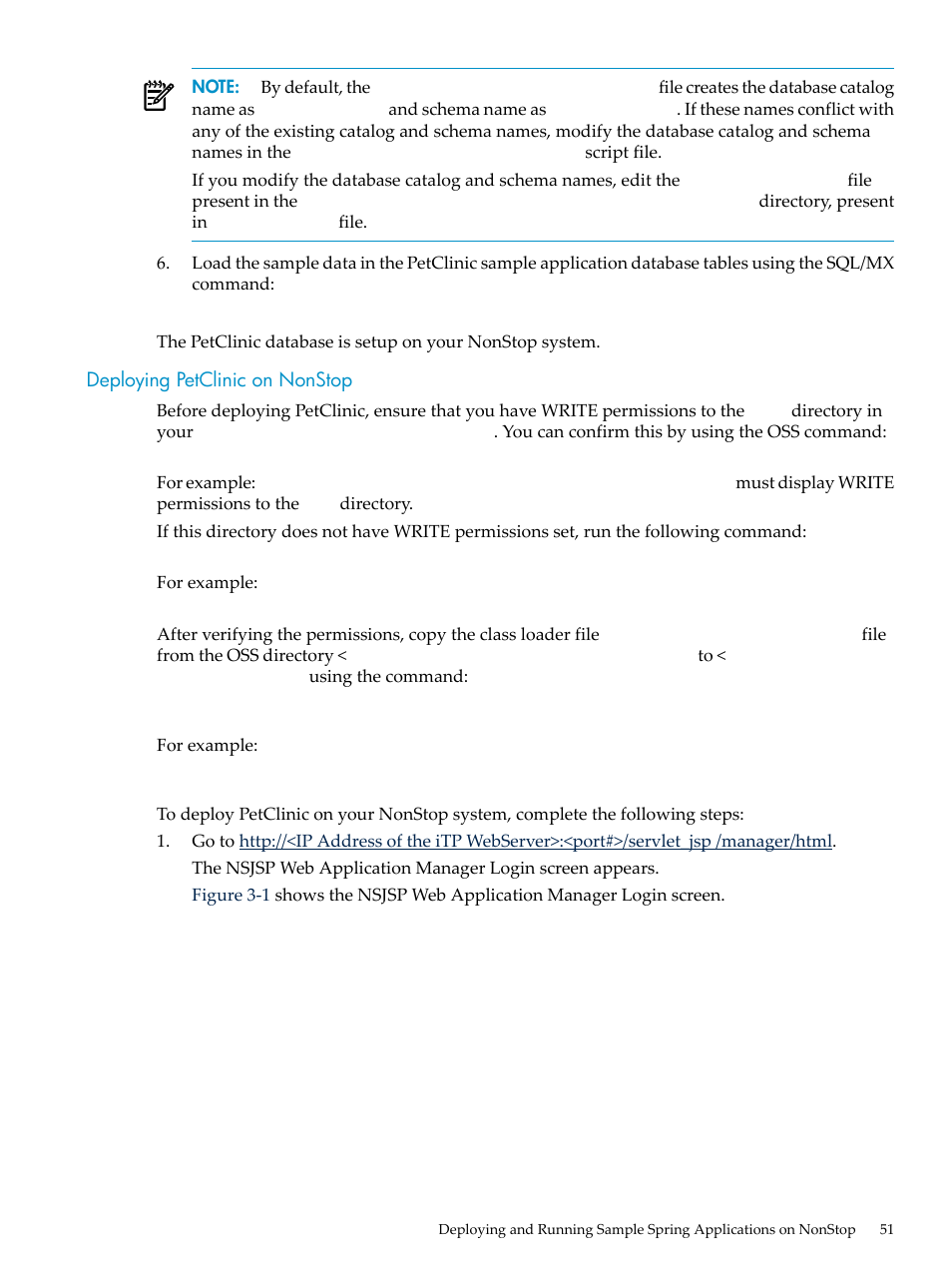 Deploying petclinic on nonstop | HP Integrity NonStop H-Series User Manual | Page 51 / 492