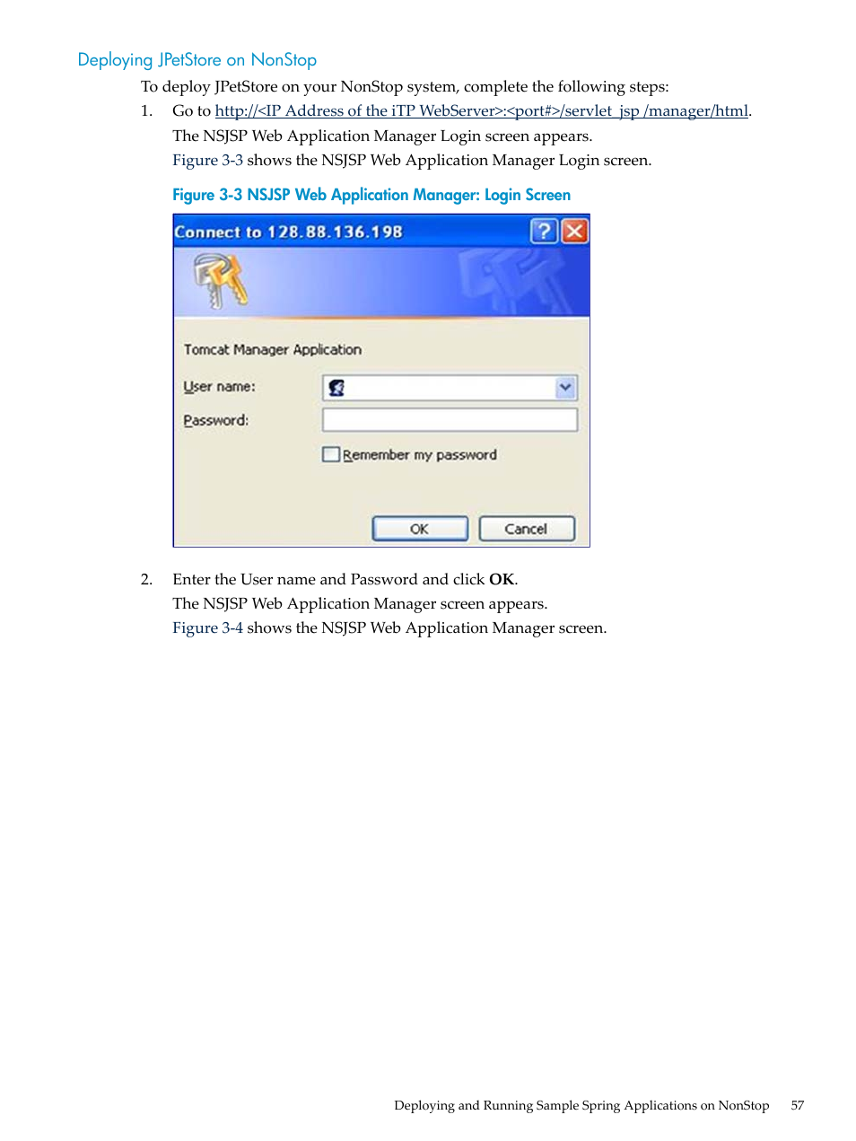 Deploying jpetstore on nonstop | HP Integrity NonStop H-Series User Manual | Page 57 / 492