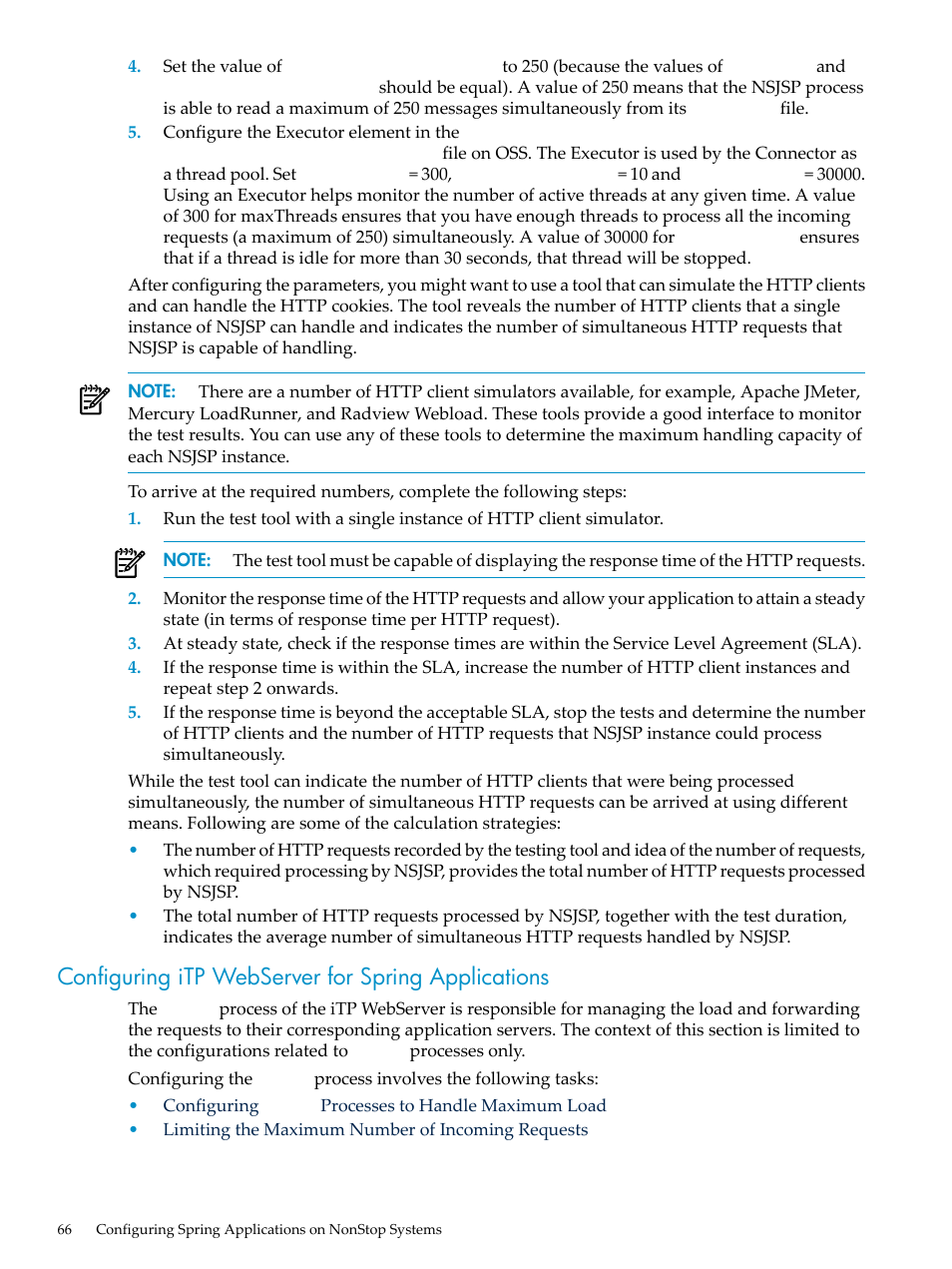 Configuring itp webserver for spring applications | HP Integrity NonStop H-Series User Manual | Page 66 / 492