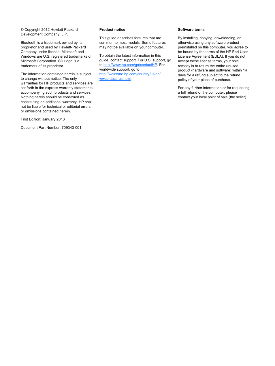 HP EliteBook Revolve 810 G2 Tablet User Manual | Page 2 / 73