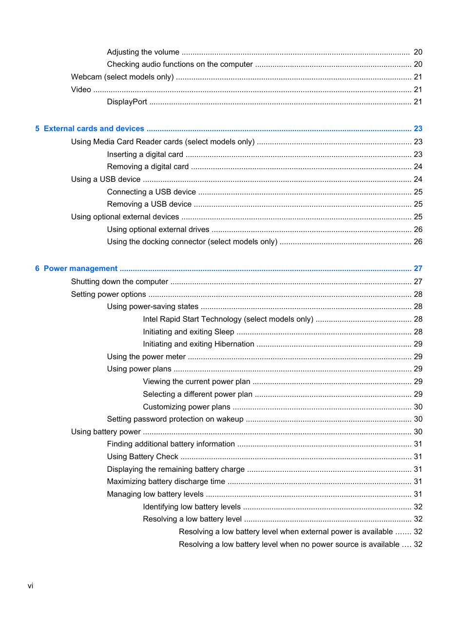 HP EliteBook Revolve 810 G2 Tablet User Manual | Page 6 / 73