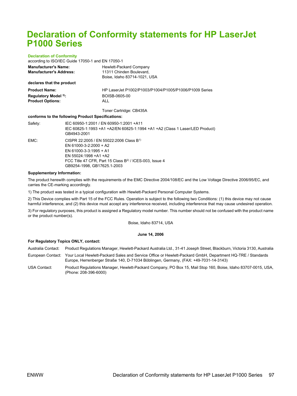 HP LaserJet P1005 Printer User Manual | Page 107 / 120