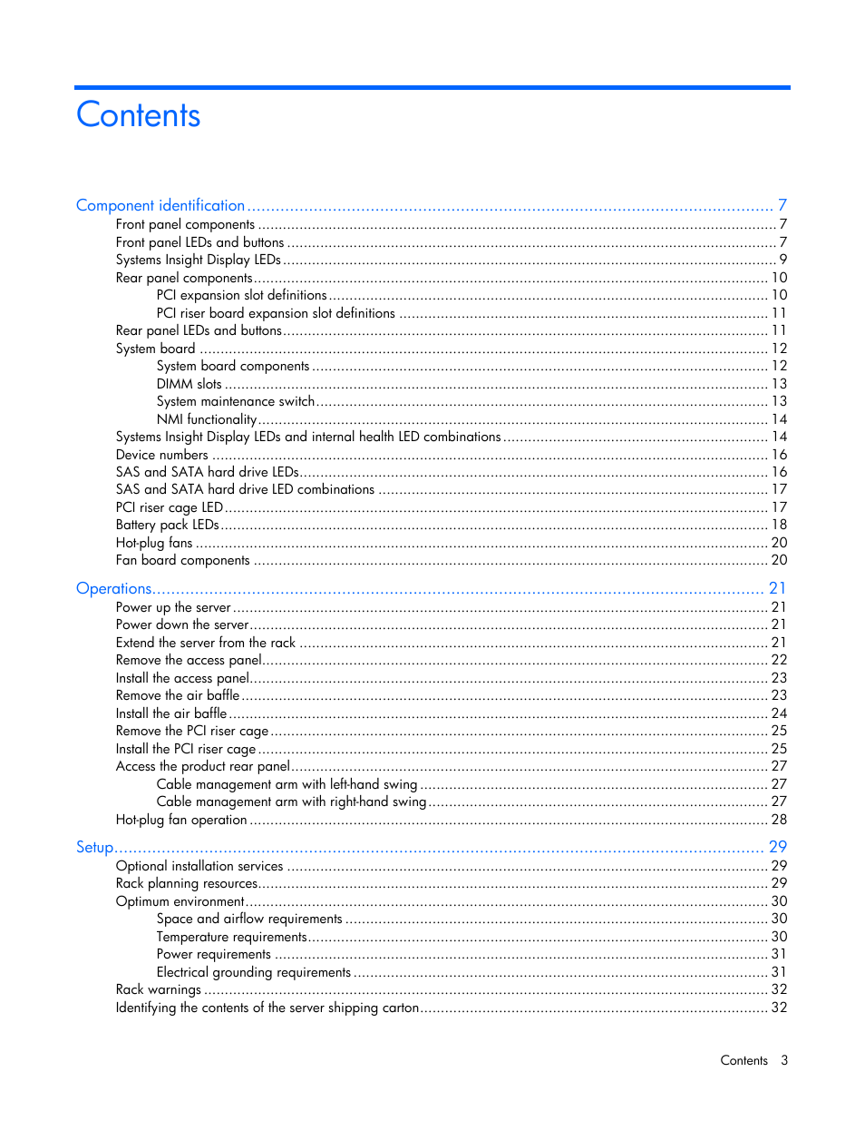 HP ProLiant DL385 G5 Server User Manual | Page 3 / 112