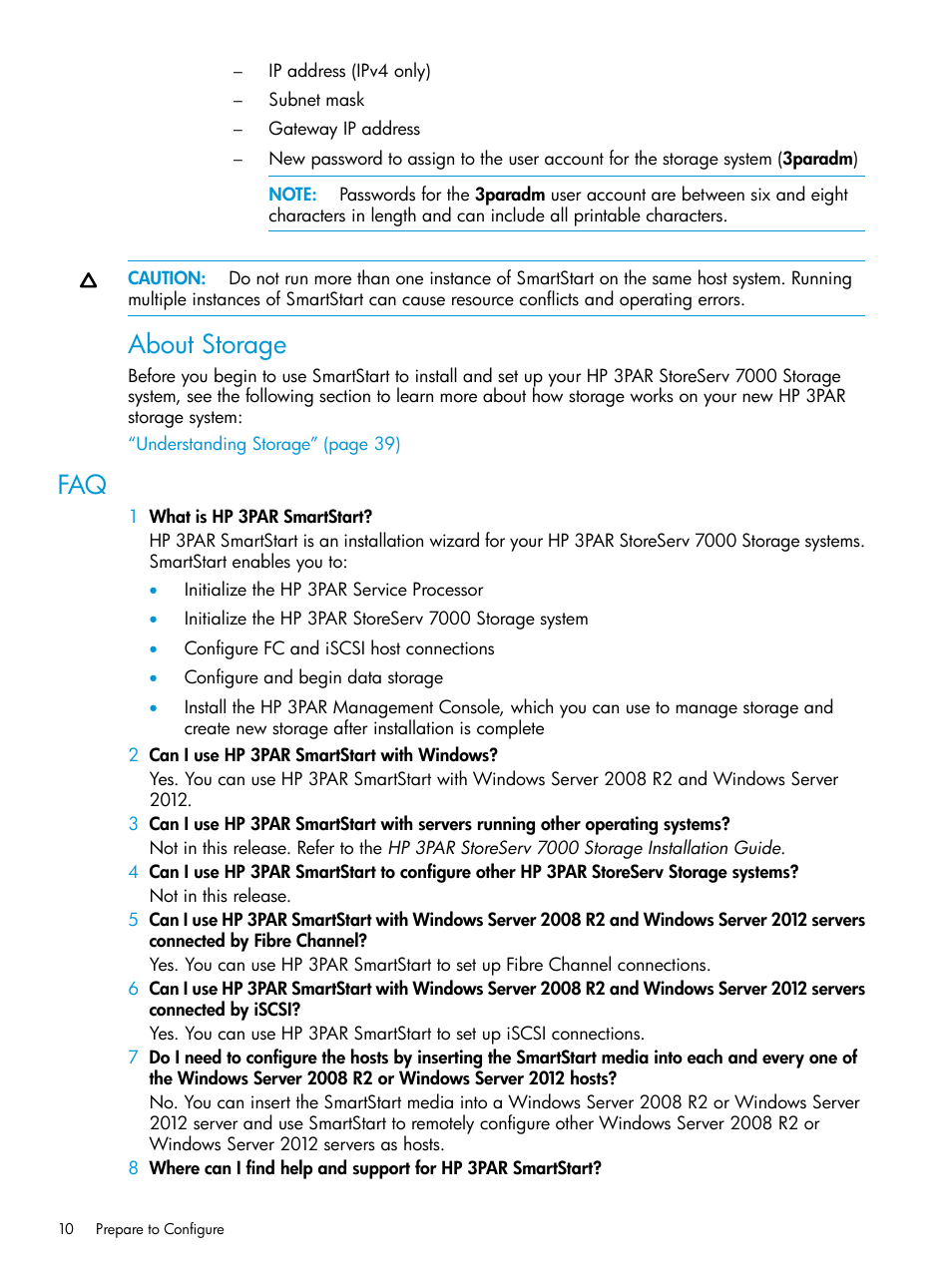 About storage | HP 3PAR InForm Operating System Software User Manual | Page 10 / 61