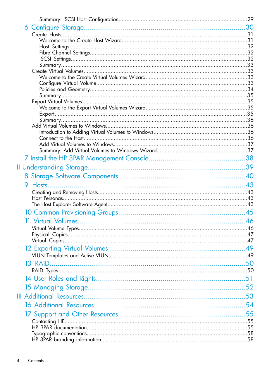 HP 3PAR InForm Operating System Software User Manual | Page 4 / 61