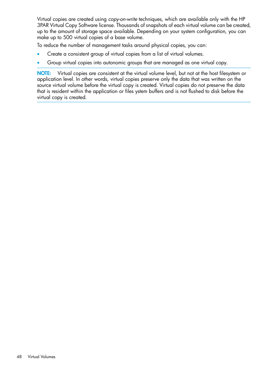 HP 3PAR InForm Operating System Software User Manual | Page 48 / 61