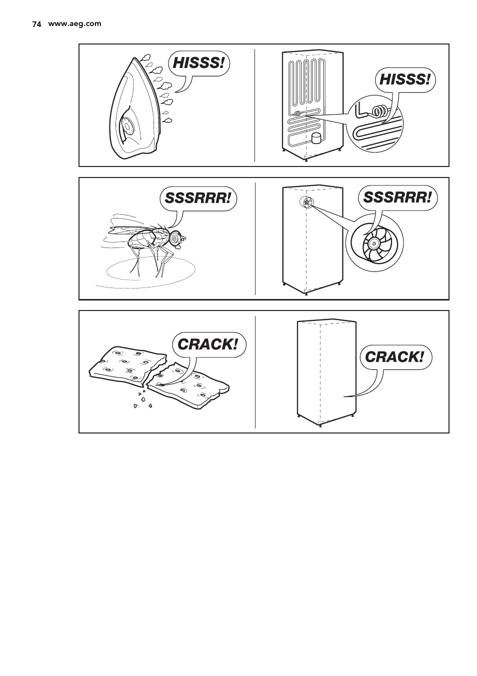 AEG A93108GNW0 User Manual | Page 74 / 76
