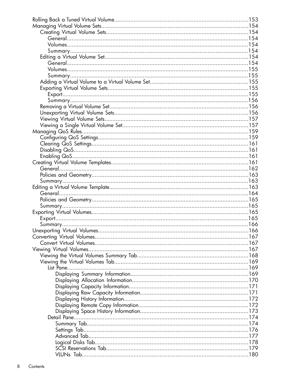 HP 3PAR Operating System Software User Manual | Page 8 / 525