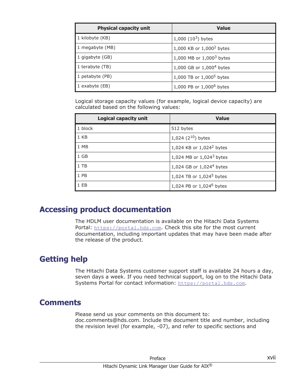 Accessing product documentation, Getting help, Comments | Xvii | HP XP P9500 Storage User Manual | Page 17 / 494