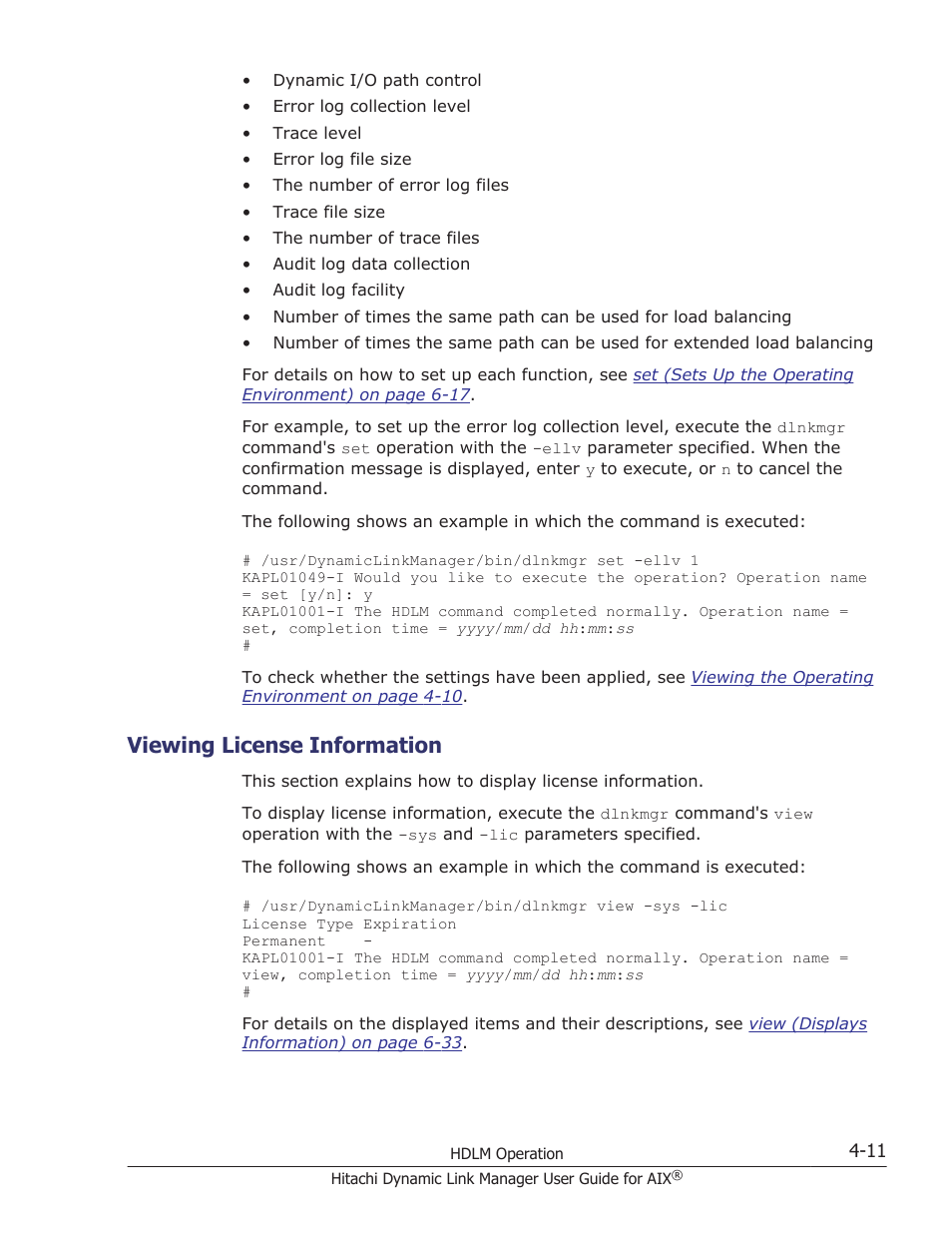 Viewing license information, Viewing license information -11 | HP XP P9500 Storage User Manual | Page 183 / 494