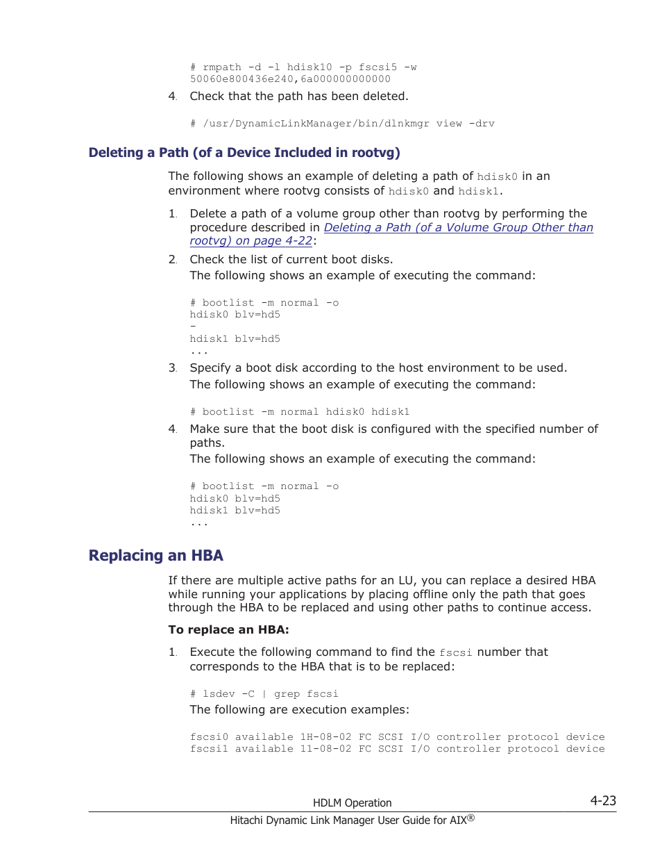 Replacing an hba, Replacing an hba -23 | HP XP P9500 Storage User Manual | Page 195 / 494