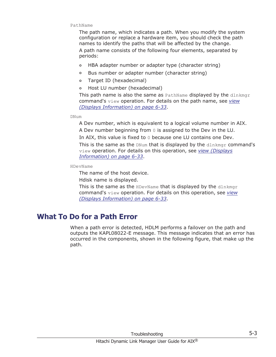 What to do for a path error, What to do for a path error -3 | HP XP P9500 Storage User Manual | Page 207 / 494