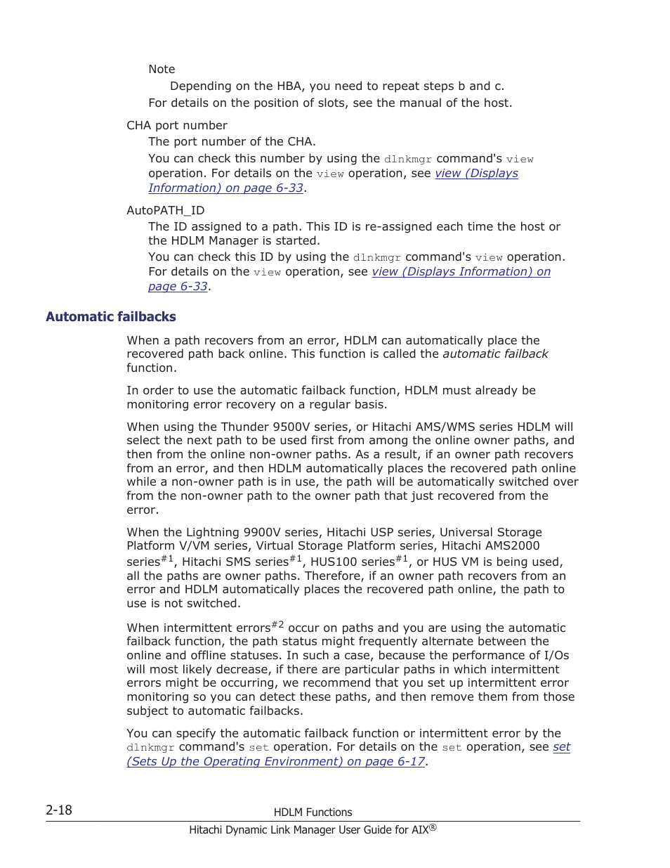 Automatic failbacks -18 | HP XP P9500 Storage User Manual | Page 40 / 494
