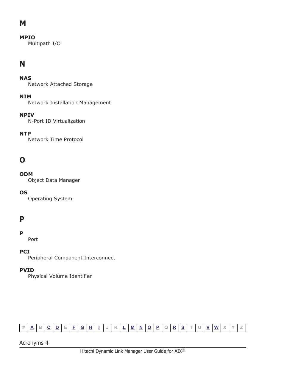 M n o p | HP XP P9500 Storage User Manual | Page 476 / 494