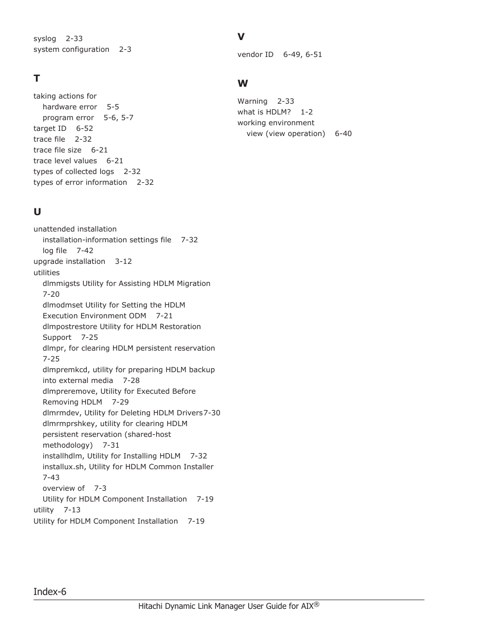 Index-6 | HP XP P9500 Storage User Manual | Page 492 / 494