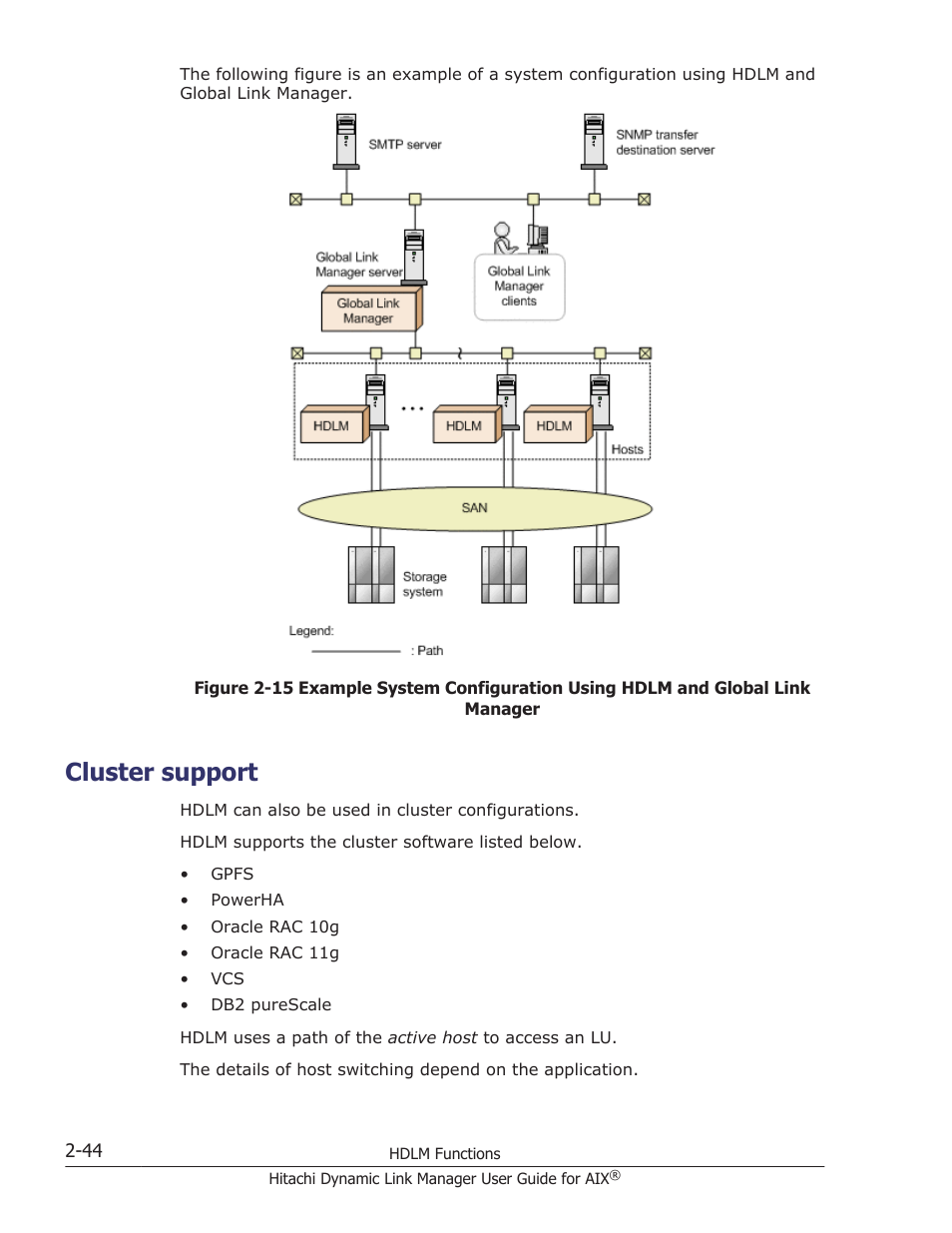 Cluster support, Cluster support -44 | HP XP P9500 Storage User Manual | Page 66 / 494