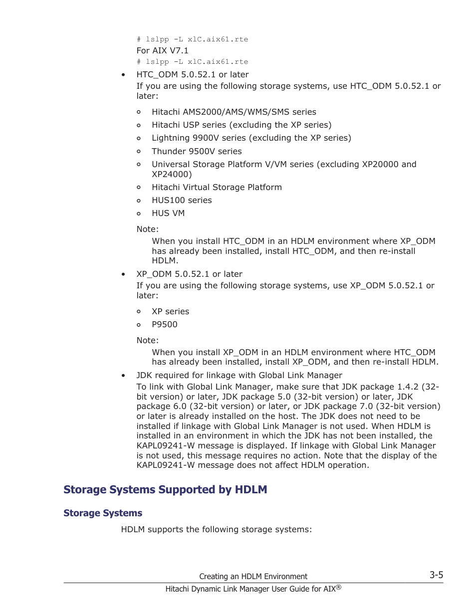 Storage systems supported by hdlm, Storage systems supported by hdlm -5, Storage systems -5 | Storage | HP XP P9500 Storage User Manual | Page 71 / 494