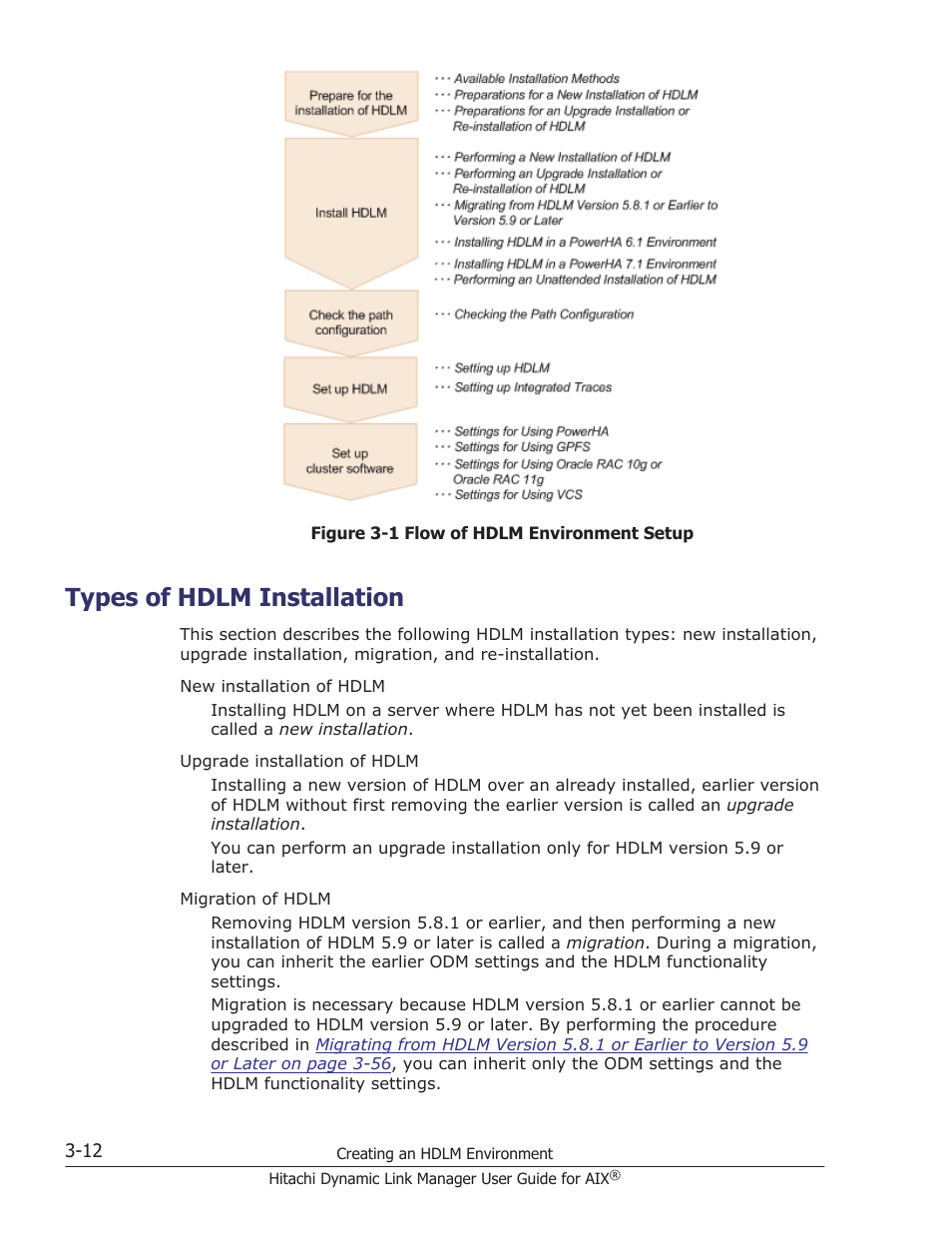 Types of hdlm installation, Types of hdlm installation -12 | HP XP P9500 Storage User Manual | Page 78 / 494