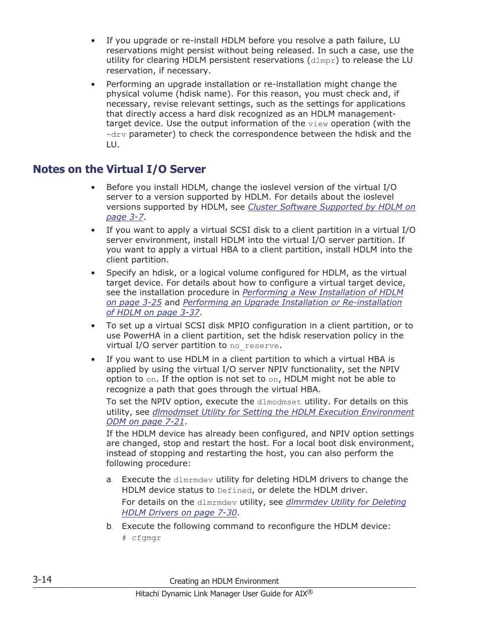 Notes on the virtual i/o server, Notes on the virtual i/o server -14 | HP XP P9500 Storage User Manual | Page 80 / 494