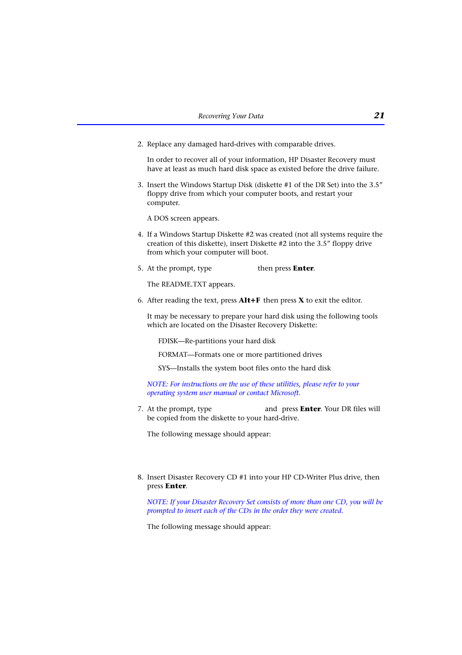 HP CD-Writer Plus Internal 9200i Drive User Manual | Page 21 / 40