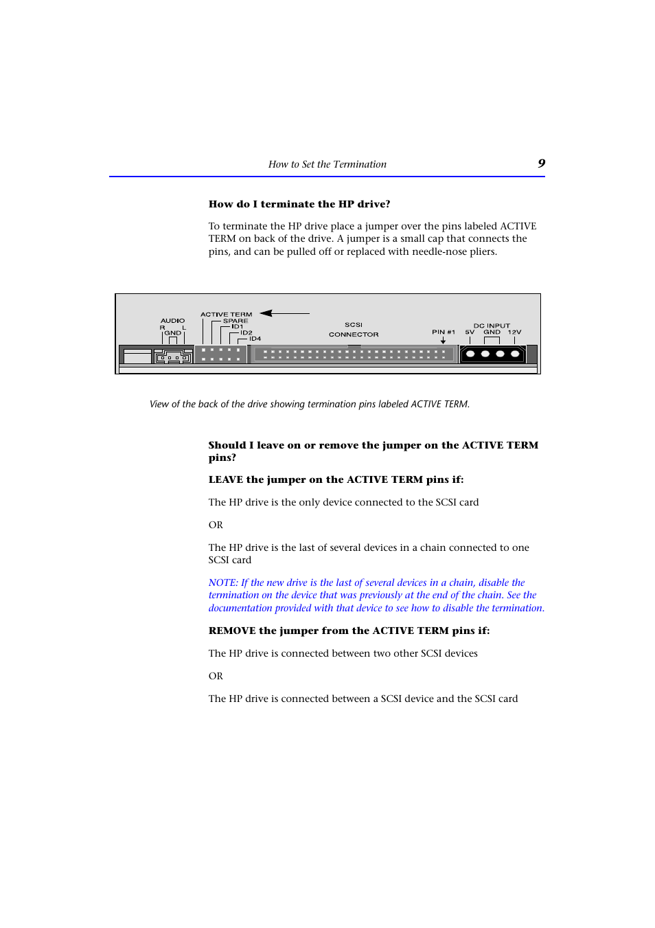 How do i terminate the hp drive | HP CD-Writer Plus Internal 9200i Drive User Manual | Page 9 / 40