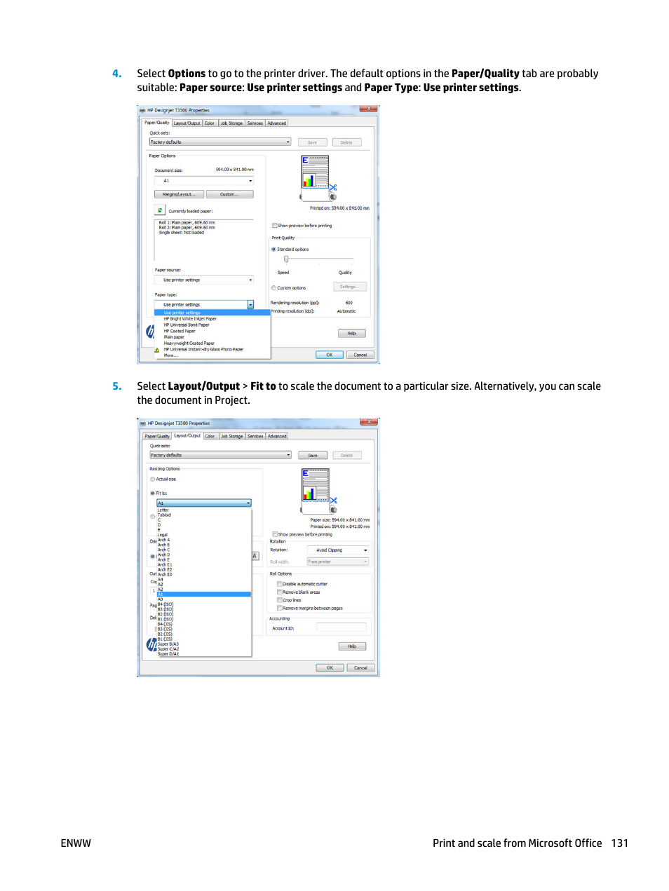 HP Designjet T3500 Production eMFP User Manual | Page 141 / 278