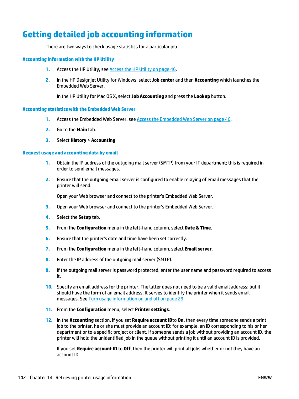 Getting detailed job accounting information | HP Designjet T3500 Production eMFP User Manual | Page 152 / 278
