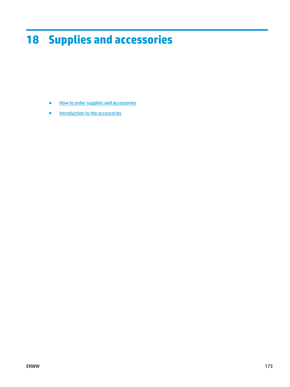 Supplies and accessories, 18 supplies and accessories, These chapters | Supplies and | HP Designjet T3500 Production eMFP User Manual | Page 183 / 278
