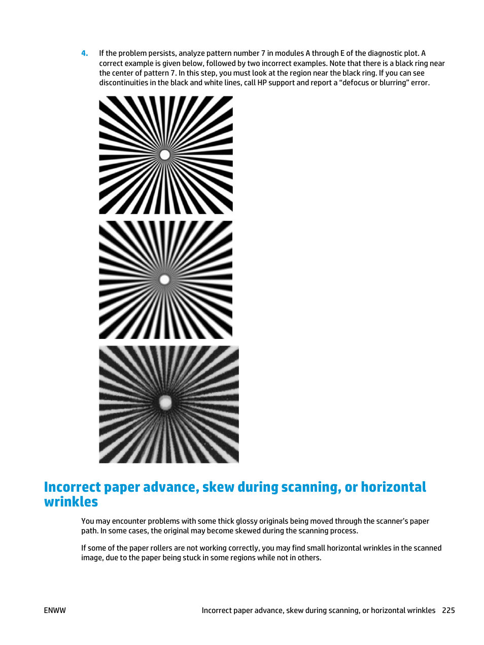 Incorrect paper advance, skew during scanning, or | HP Designjet T3500 Production eMFP User Manual | Page 235 / 278