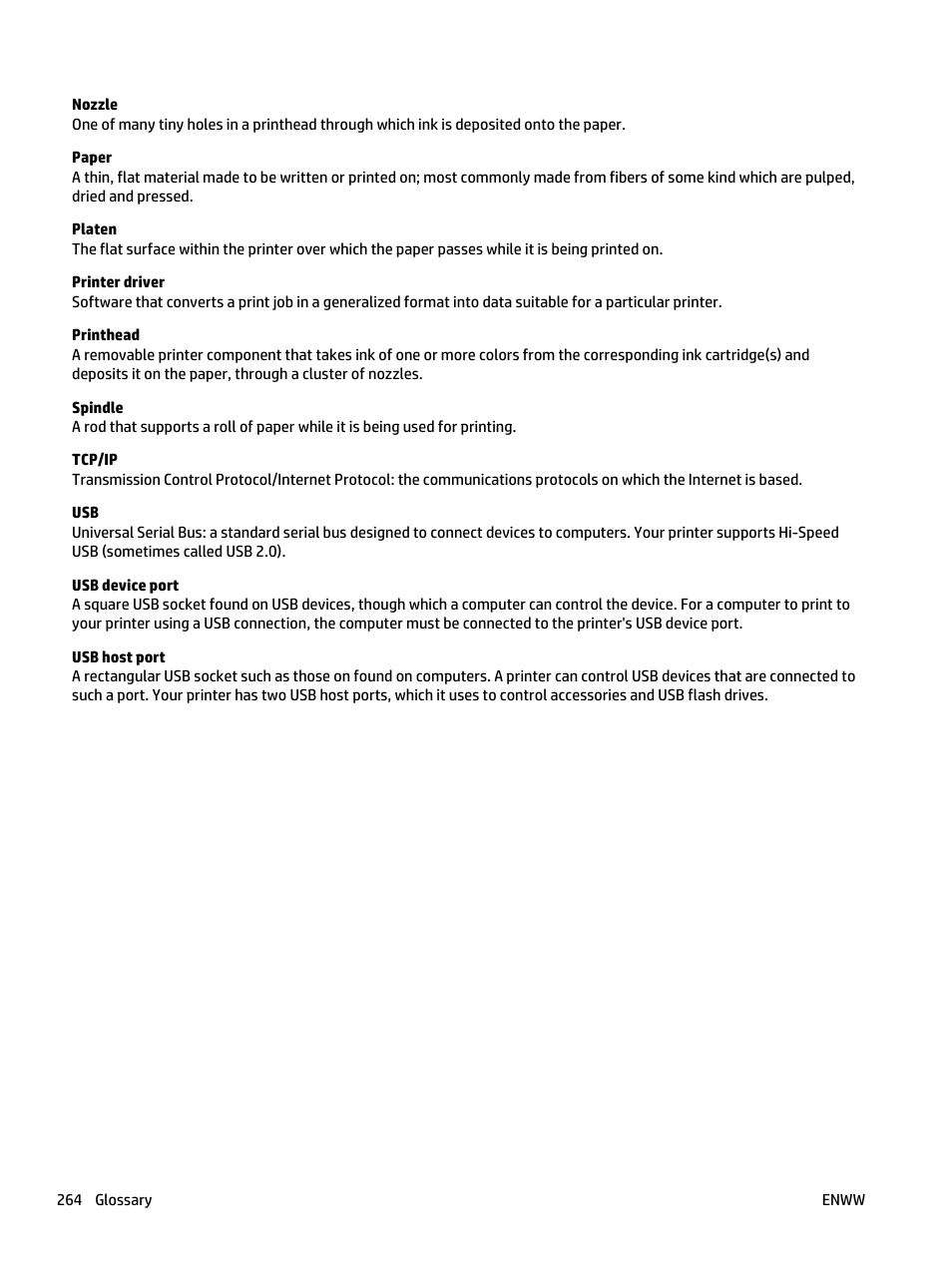 HP Designjet T3500 Production eMFP User Manual | Page 274 / 278