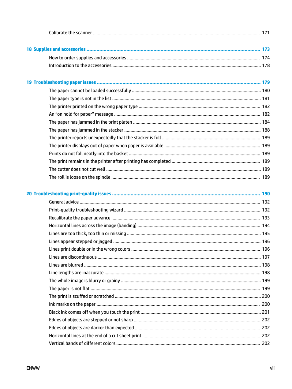 HP Designjet T3500 Production eMFP User Manual | Page 7 / 278