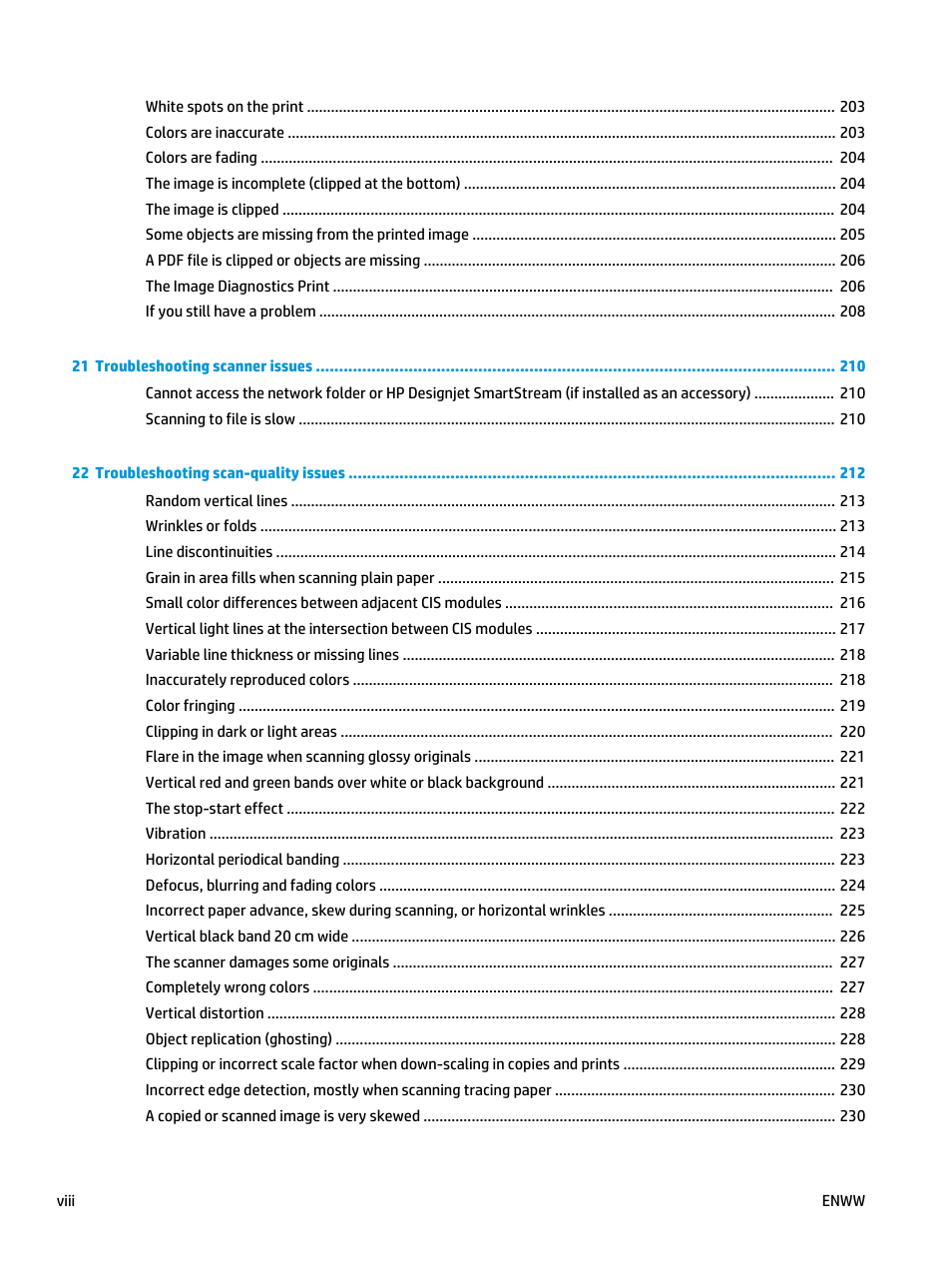 HP Designjet T3500 Production eMFP User Manual | Page 8 / 278
