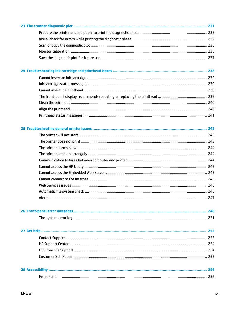 HP Designjet T3500 Production eMFP User Manual | Page 9 / 278