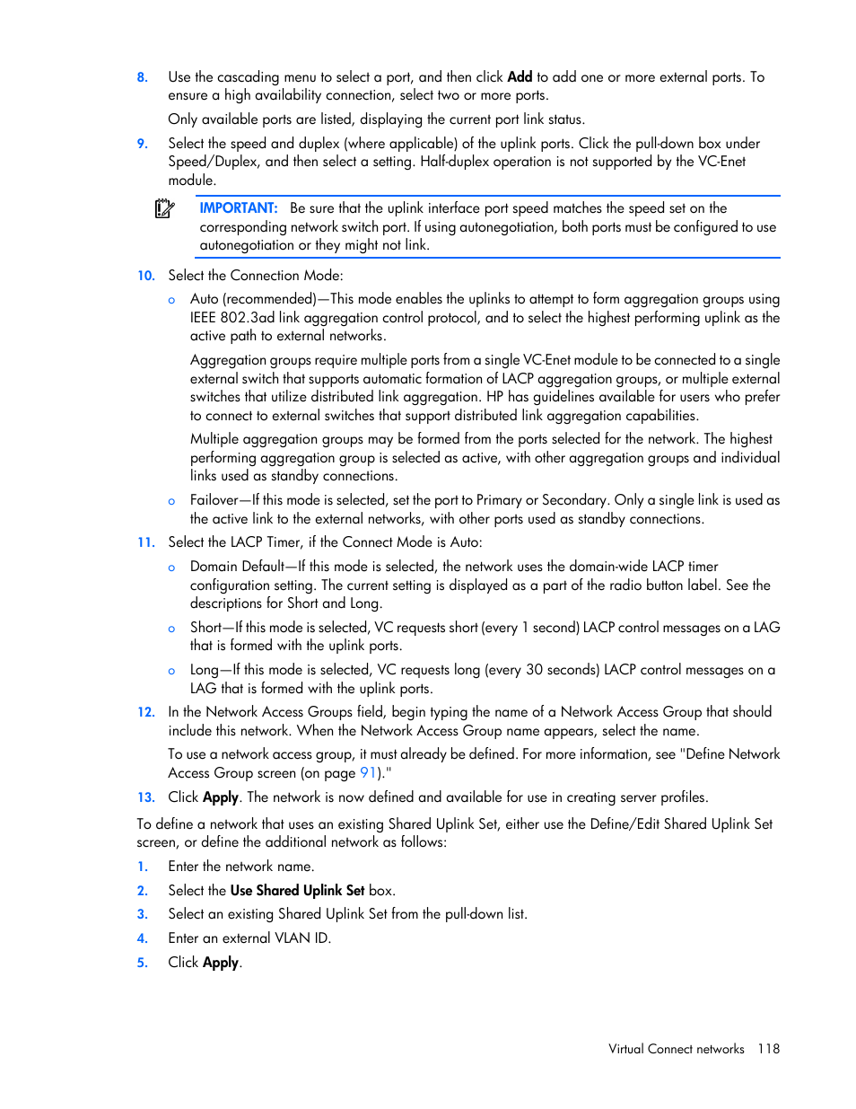 HP Virtual Connect 4Gb Fibre Channel Module for c-Class BladeSystem User Manual | Page 118 / 308