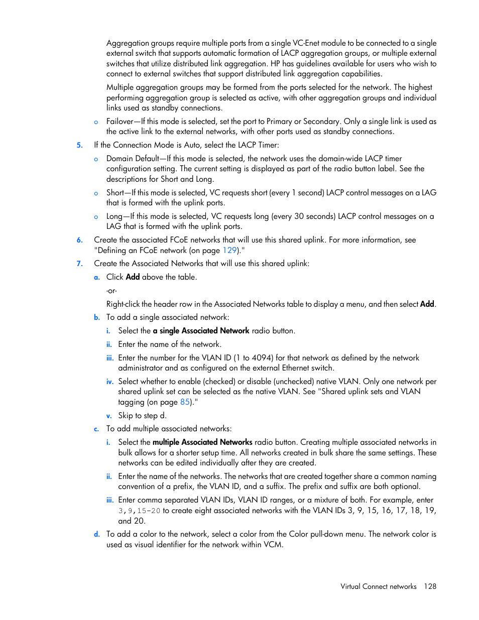 HP Virtual Connect 4Gb Fibre Channel Module for c-Class BladeSystem User Manual | Page 128 / 308