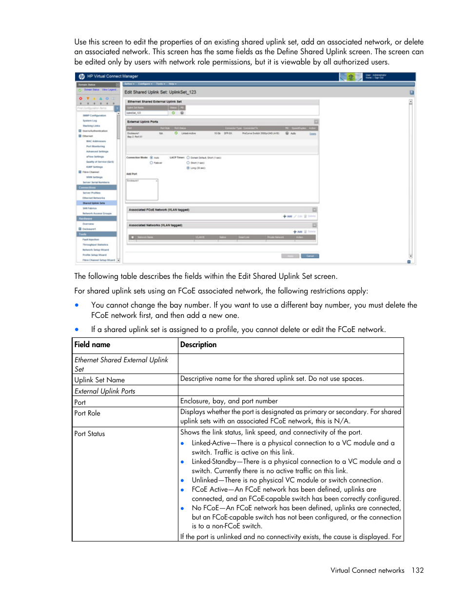 HP Virtual Connect 4Gb Fibre Channel Module for c-Class BladeSystem User Manual | Page 132 / 308