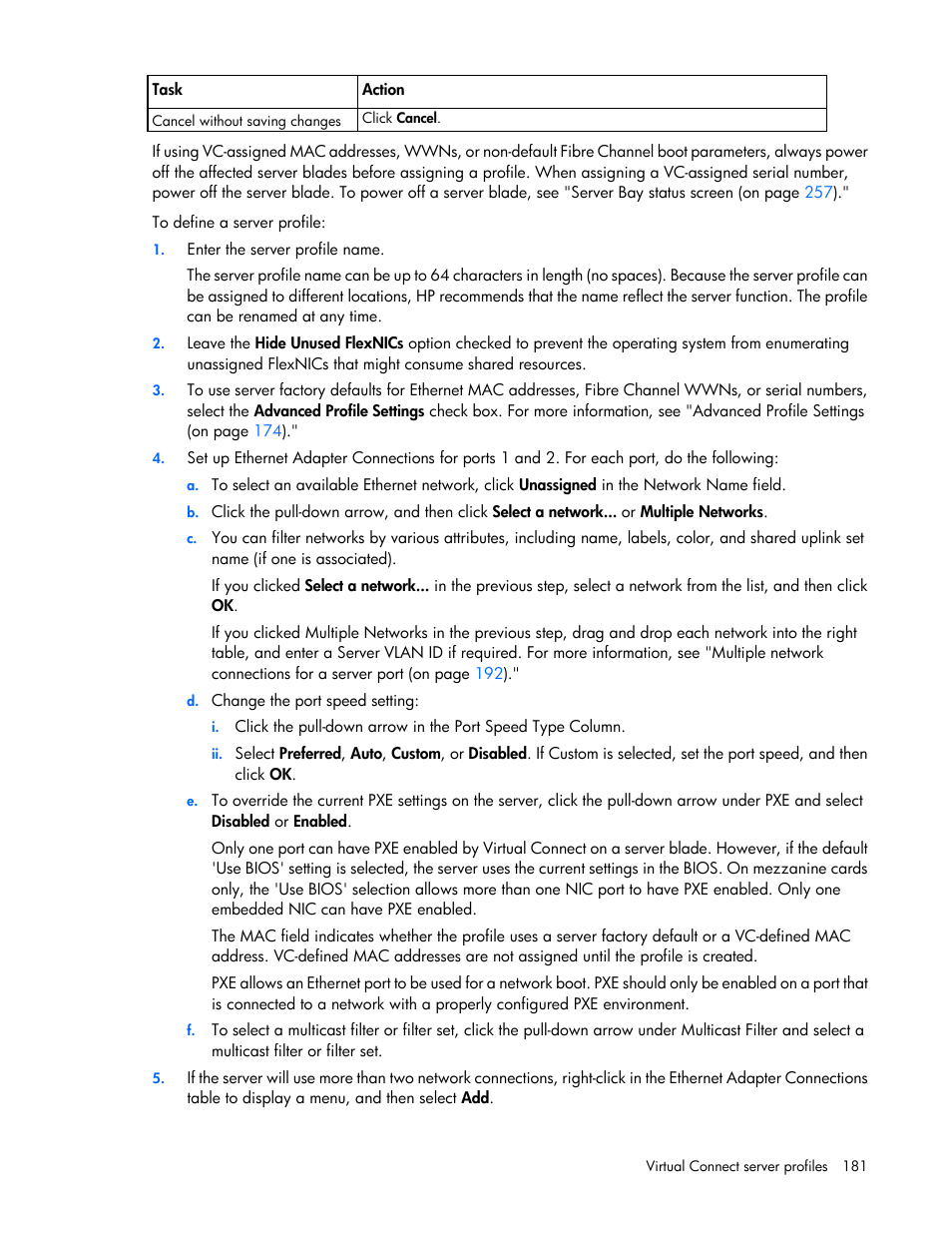 HP Virtual Connect 4Gb Fibre Channel Module for c-Class BladeSystem User Manual | Page 181 / 308