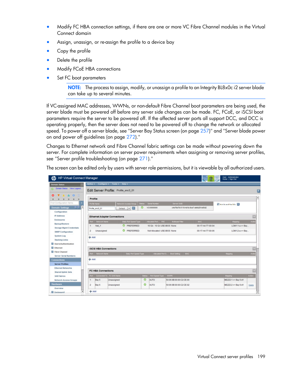 HP Virtual Connect 4Gb Fibre Channel Module for c-Class BladeSystem User Manual | Page 199 / 308