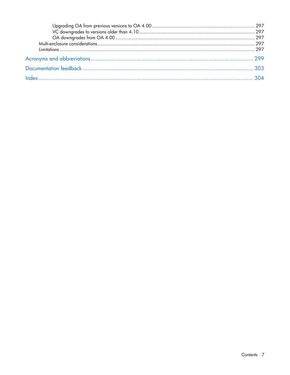 HP Virtual Connect 4Gb Fibre Channel Module for c-Class BladeSystem User Manual | Page 7 / 308
