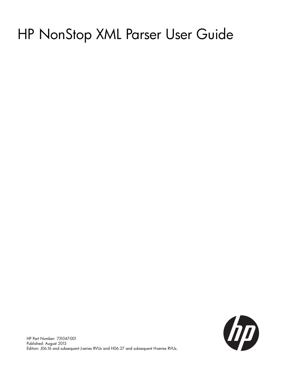 HP Integrity NonStop H-Series User Manual | 19 pages
