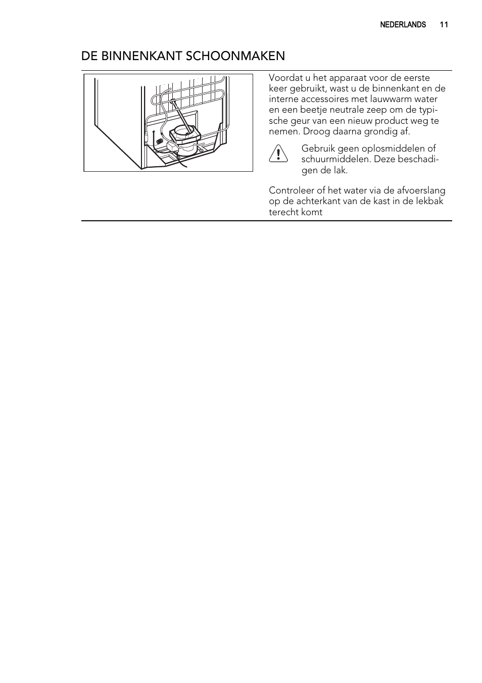 De binnenkant schoonmaken | AEG A93100GNW0 User Manual | Page 11 / 92