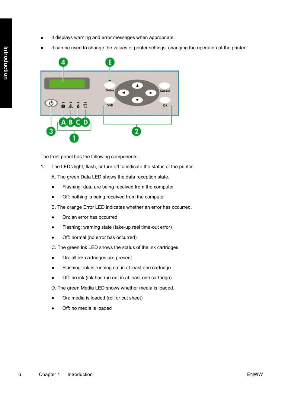 Int roduct ion | HP Designjet 9000s Printer series User Manual | Page 16 / 200