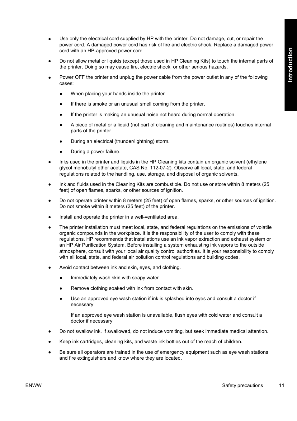 Int roduct ion | HP Designjet 9000s Printer series User Manual | Page 21 / 200