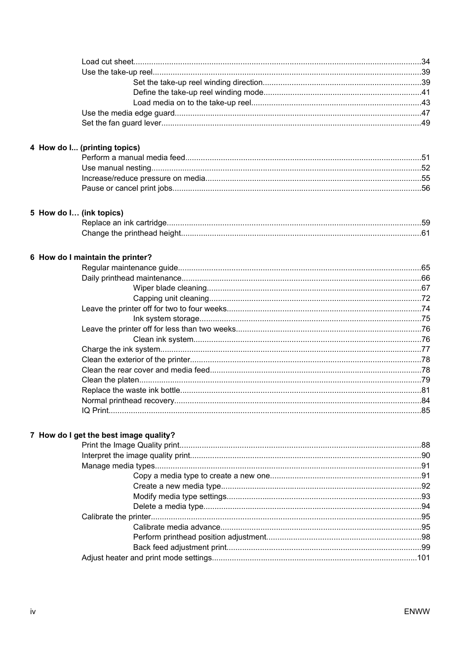 HP Designjet 9000s Printer series User Manual | Page 6 / 200